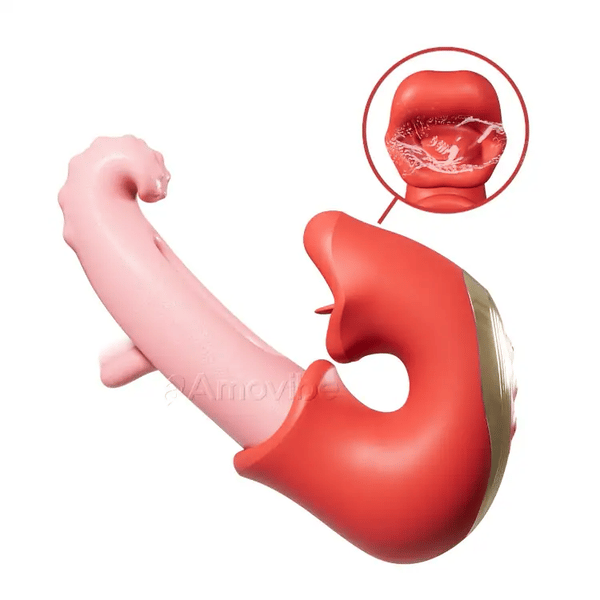 Klitorisstimulator med flagrende vibrasjon – Vanntett med slikkende og ertende moduser