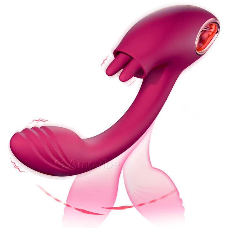 G Spot Vibrator med dobbel-slikkefunksjon