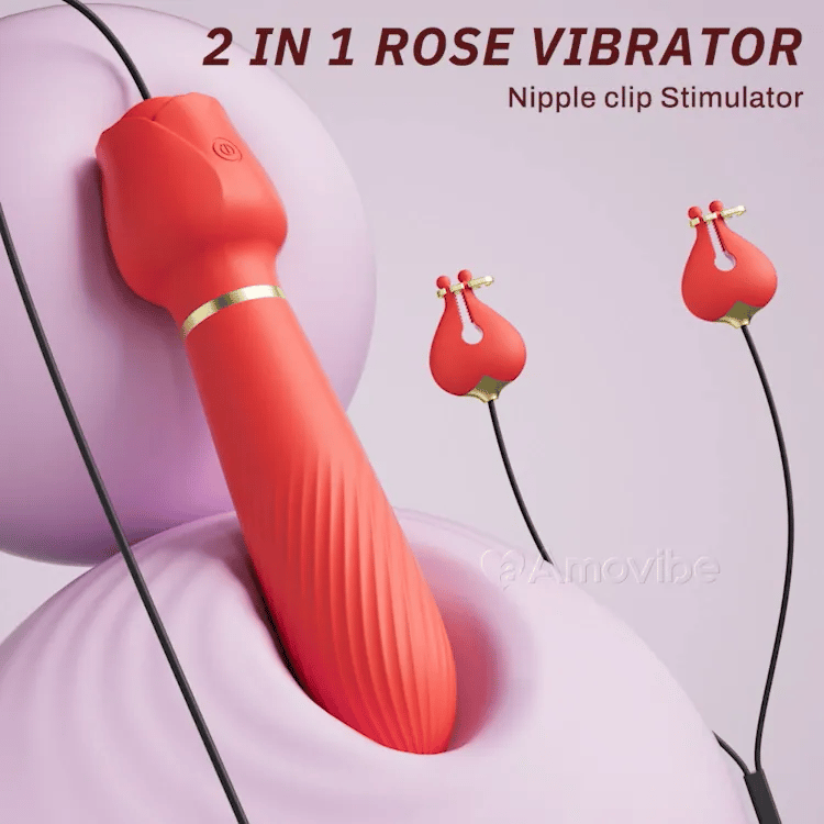 Klitoralvibrator med brystklyper