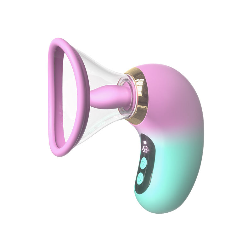 5-i-1 Vibrator med Suging, Slikking og LCD-kontroll