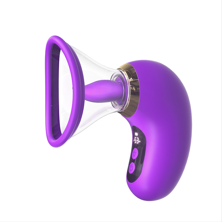 5-i-1 Vibrator med Suging, Slikking og LCD-kontroll