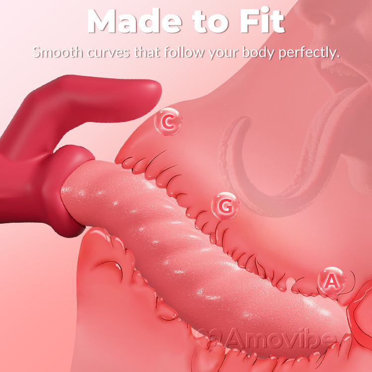 Peristaltisk trykkvibrator – vridning, klitorisstimulering, vanntett