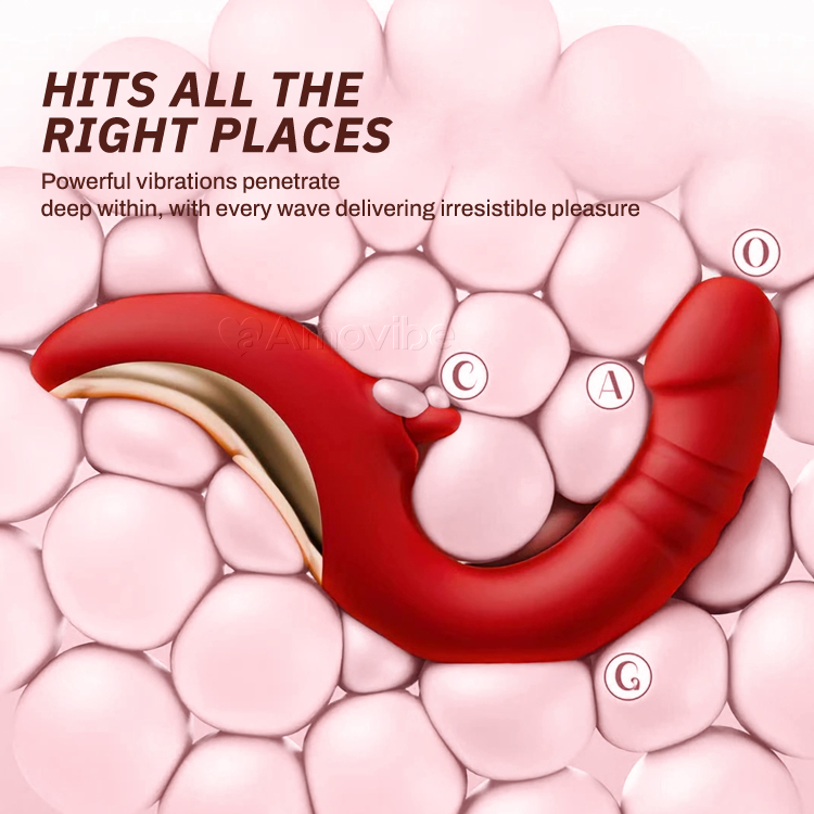 G-punktvibrator med slikking og støting