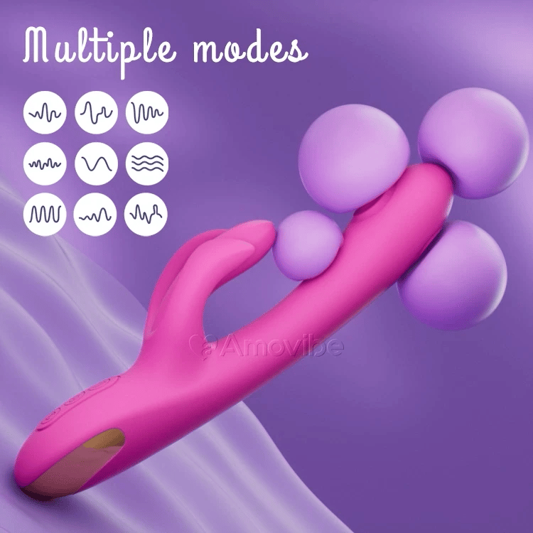 G-punkt Tapping Vibrator med Klitoris Massasje & Vibrasjon