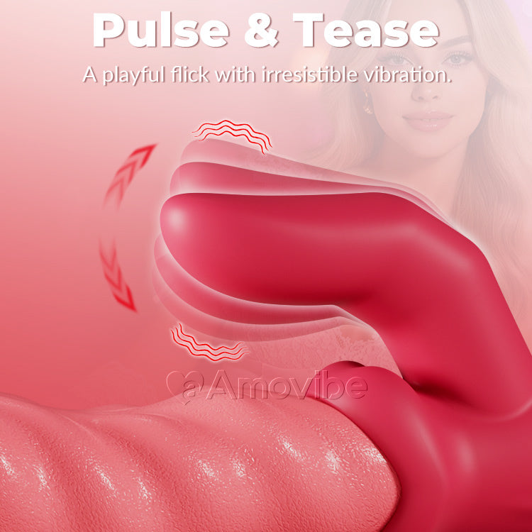 Peristaltisk trykkvibrator – vridning, klitorisstimulering, vanntett