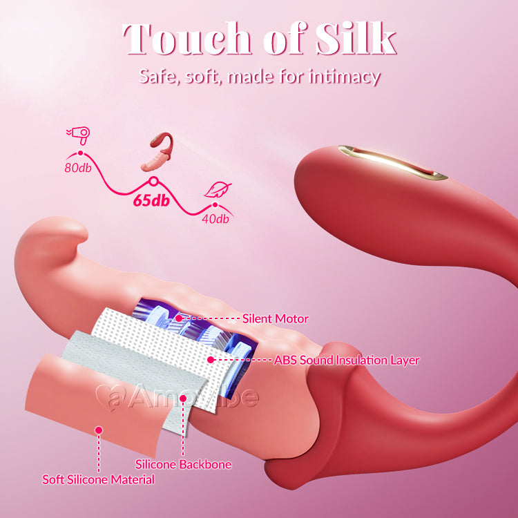 App-styrt G-punkt vibrator: pulserende C-punkt, stille
