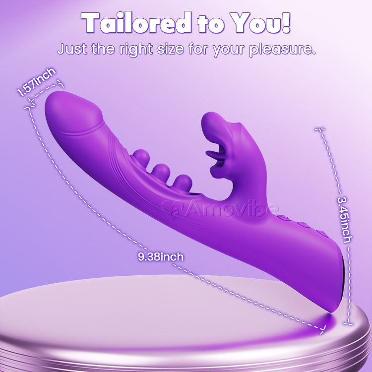 Kissing & Triple-Tap Vibrator – Klitoris- og G-punktstimulering