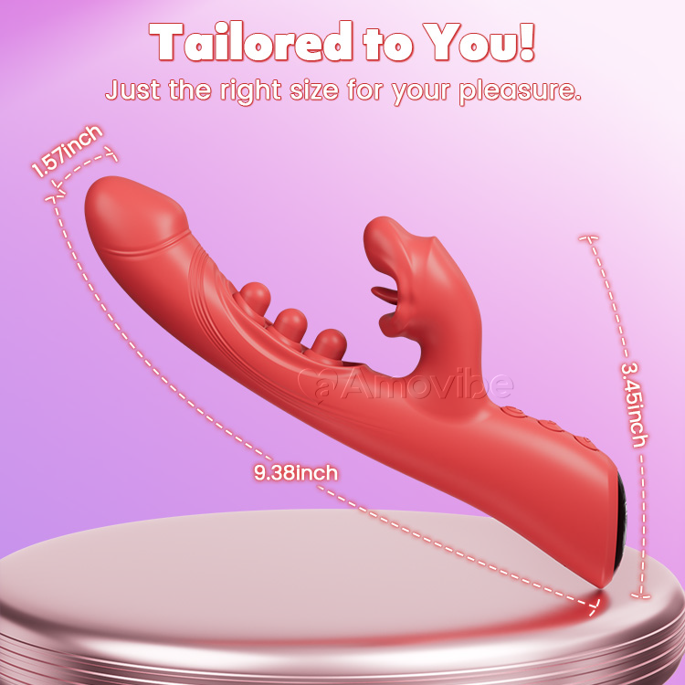 Kissing & Triple-Tap Vibrator – Klitoris- og G-punktstimulering