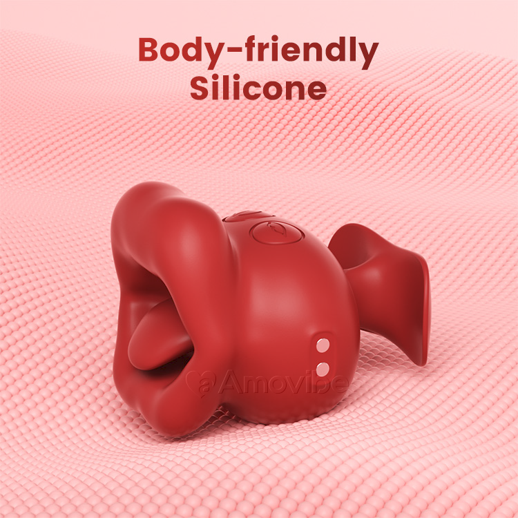 Finger Grip Vibrator med 10 kyssende og vibrerende
