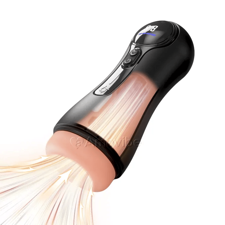 Automatisk mannlig masturbator – 4 sugefunksjoner, 9 vibrasjoner, LED-skjerm