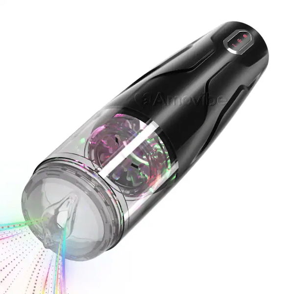 Velocity - Automatisk spinnende masturbator med skyvefunksjon og LumiColor Pulse